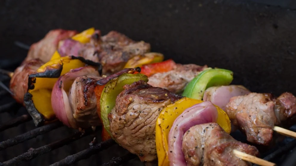 Receta de brocheta de res y vegetales