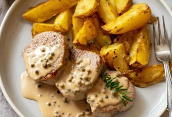 Lomo de cerdo a la mostaza